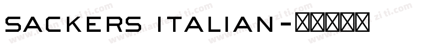 sackers italian字体转换